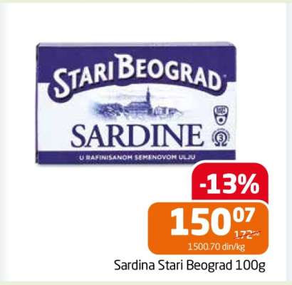 Sardina Stari Beograd 100g