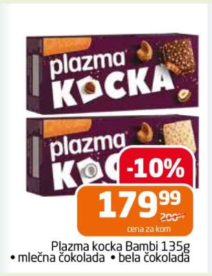 Plazma kocka Bambi 135g