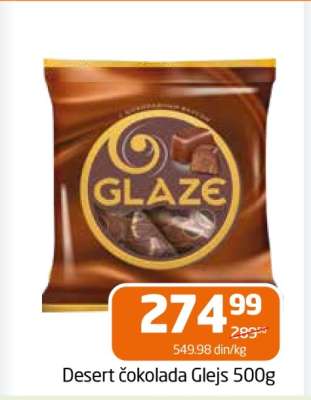 Desert čokolada Glejs 500g