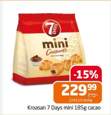 Kroasan 7 Days mini 185g cacao