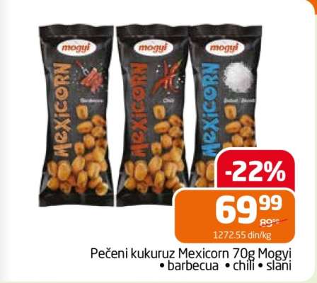 Pečeni kukuruz Mexicorn 70g Mogyi