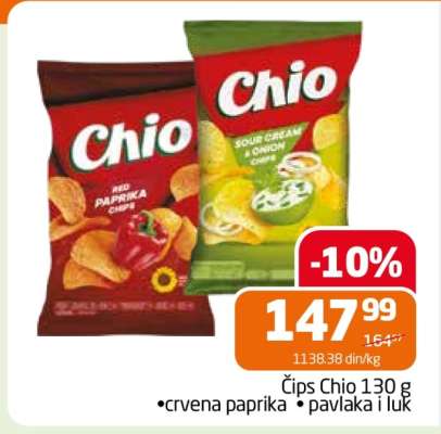 Čips Chio 130 g