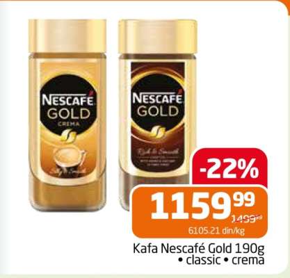 Kafa Nescafé Gold 190g