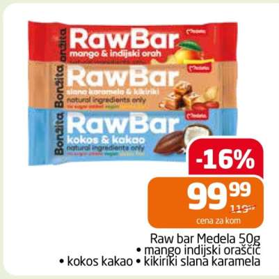 Raw bar Medela 50g