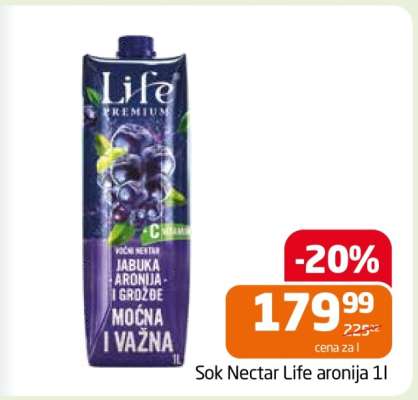 Sok Nectar life aronija 1l