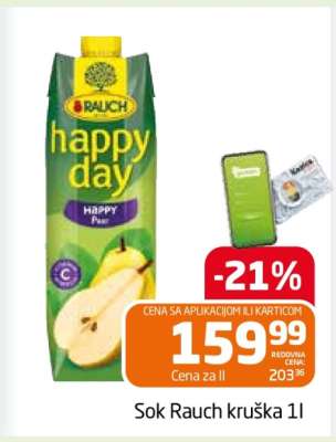 Sok Rauch kruška 1l