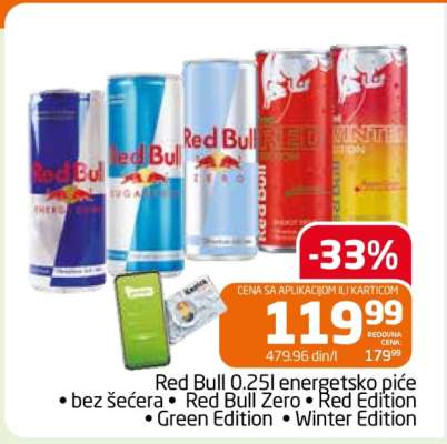 Red Bull 0.25l energetsko piće