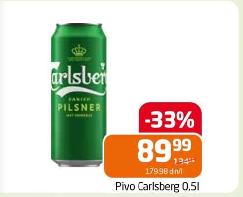 Pivo Carlsberg 0,5l