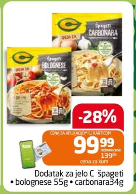 Dodatak za jelo C Špageti