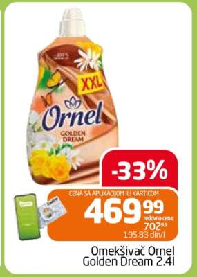 Omekšivač Ornel Golden Dream 2,4l