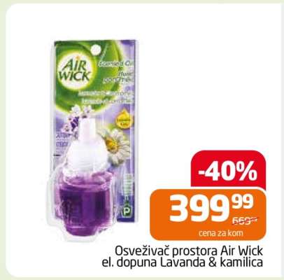 Osveživač prostora Air Wick el. dopuna Lavanda & kamilica