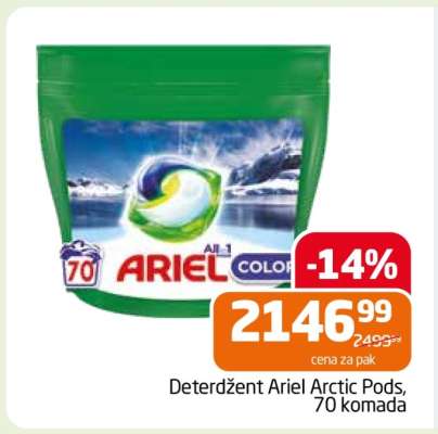 Deterdžent Ariel Arctic Pods 70 komada