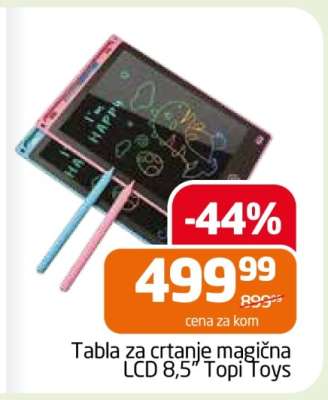Tabla za crtanje magična LCD 8,5” Topi Toys
