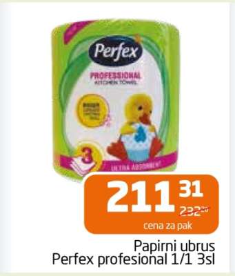 Papirni ubrus Perfex profesional 1/1 3sl