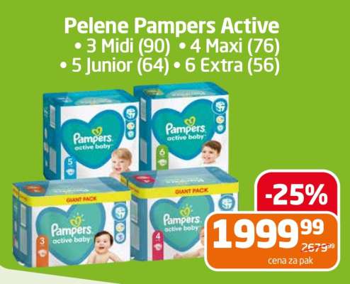 Pelene Pampers Active
