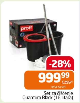 Set za čišćenje Quantum Black (16 litara)