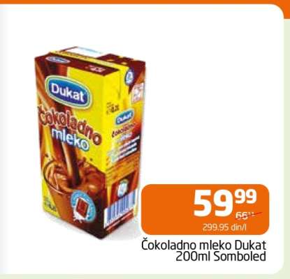Čokoladno mleko Dukat 200ml Somboled