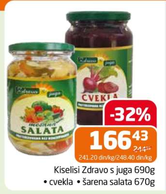 Kiseliši Zdravo s juga 690g