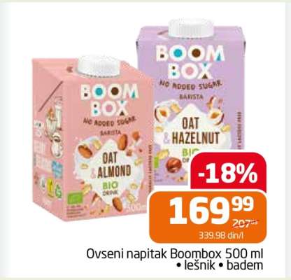 Ovseni napitak Boombox 500 ml