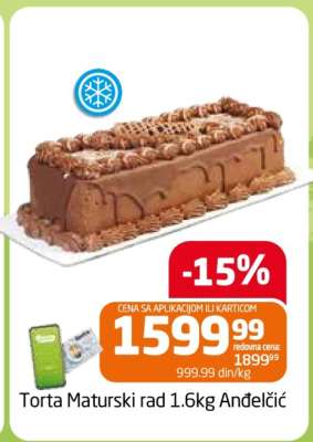 Torta Maturski rad 1.6kg Anđeličić