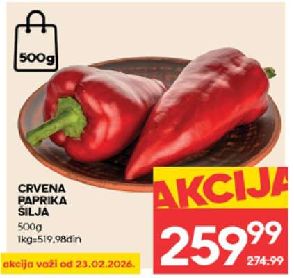 Crvena paprika šilja