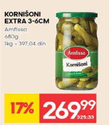 KORNIŠONI EXTRA 3-6CM