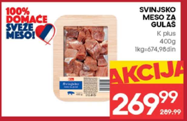 SVINJSKO MESO ZA GULAŠ