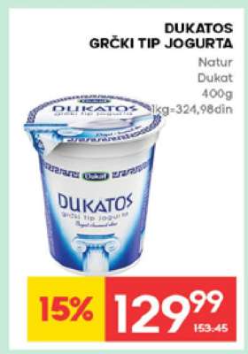Dukatos Grčki tip jogurta