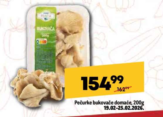 Pečurke bukovače domaće 200g