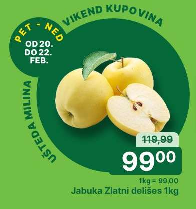JABUKA ZLATNI DELISES 1kg