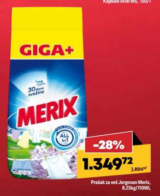 Prašak za veš Jorgovan Merix