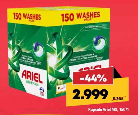 Kapsule Ariel MS, 150/1