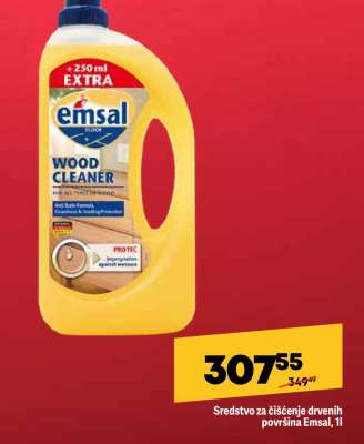 Sredstvo za čišćenje drvenih površina Emsal, 1l