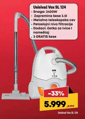 Usisivač VOX SL 124