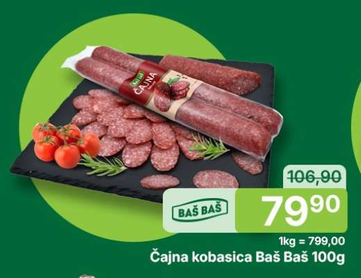 Čajna kobasica Baš Baš 100g