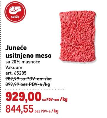 JUNEĆE USITNJENO MESO