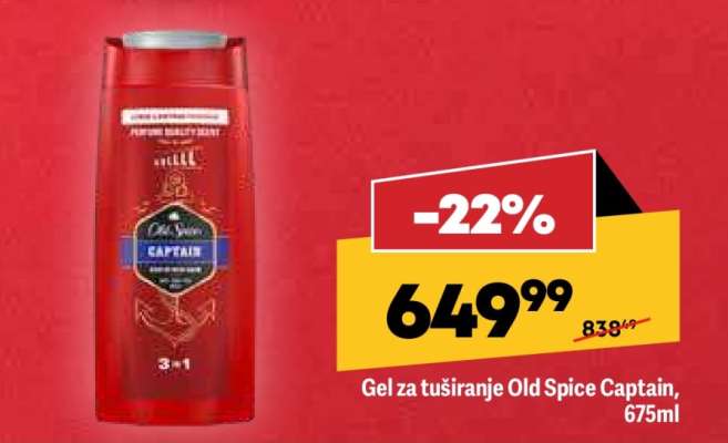 Gel za tuširanje Old Spice captain