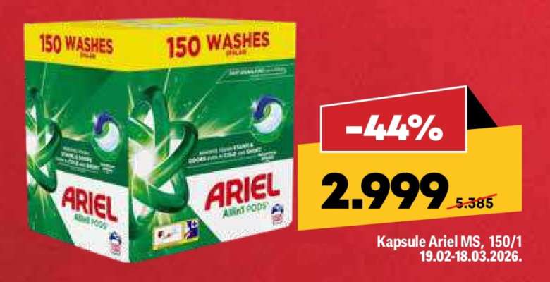 Kapsule Ariel MS, 150/1