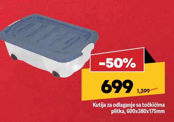 Kutija za odlaganje sa točkićima