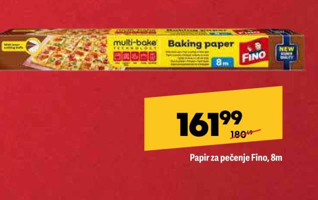 Papir za pečenje Fino 8m