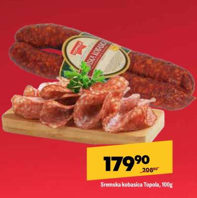 Sremska kobasica Topola 100g