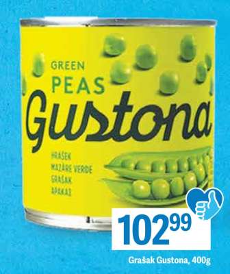 Grašak Gustona, 400g