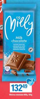 Mléčna čokolada Milly, 100g