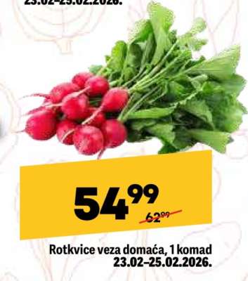 Rotkvice veza domaća, 1 komad
