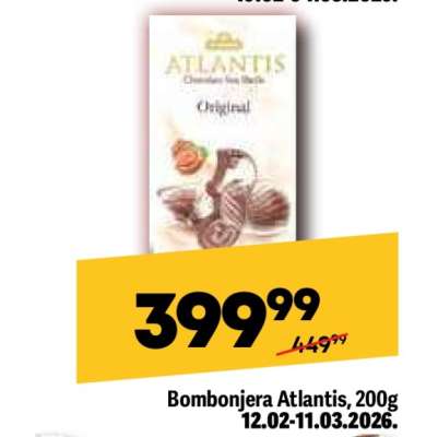 Bombonjera Atlantis 200g