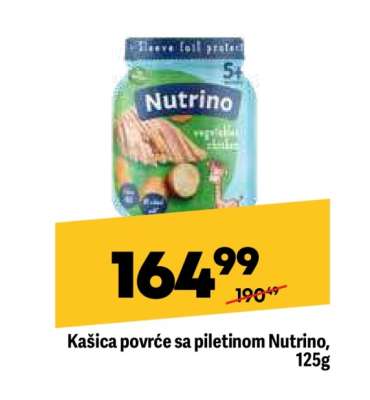 Kašica povrće sa piletinom Nutrino 125g