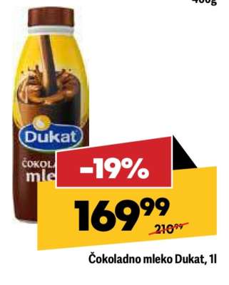 Čokoladno mleko Dukat, 1l