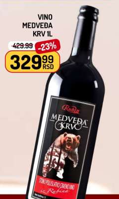Vino Medveđa krv 1l