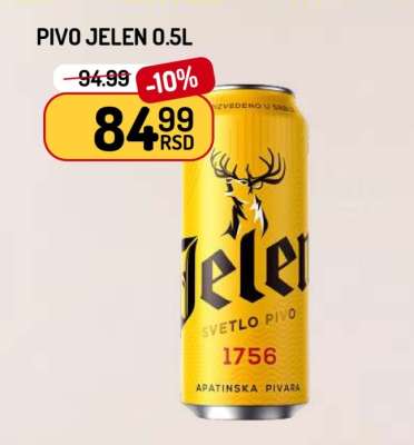 Pivo Jelen 0,5l