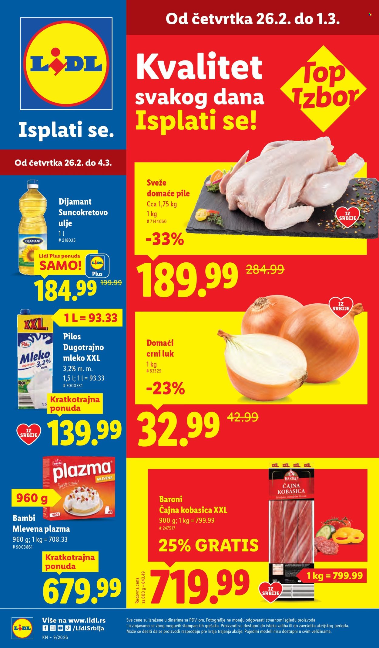 Lidl katalog - 26.02.2026 - 04.03.2026. Stranica 1